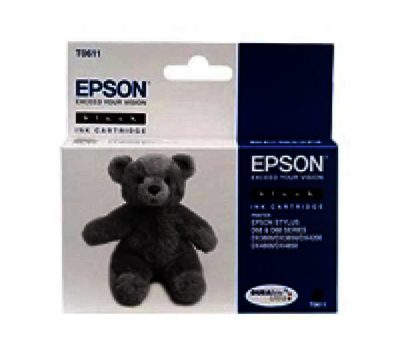 EPSON  Teddybear T0611 Black Ink Cartridge